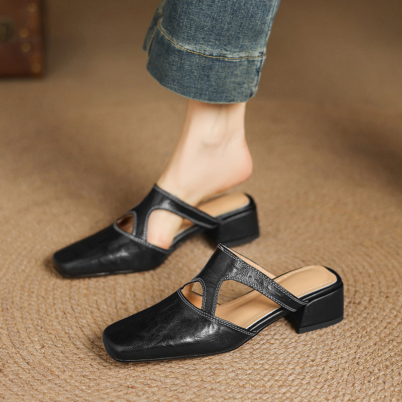 Dessa | Leather Mules