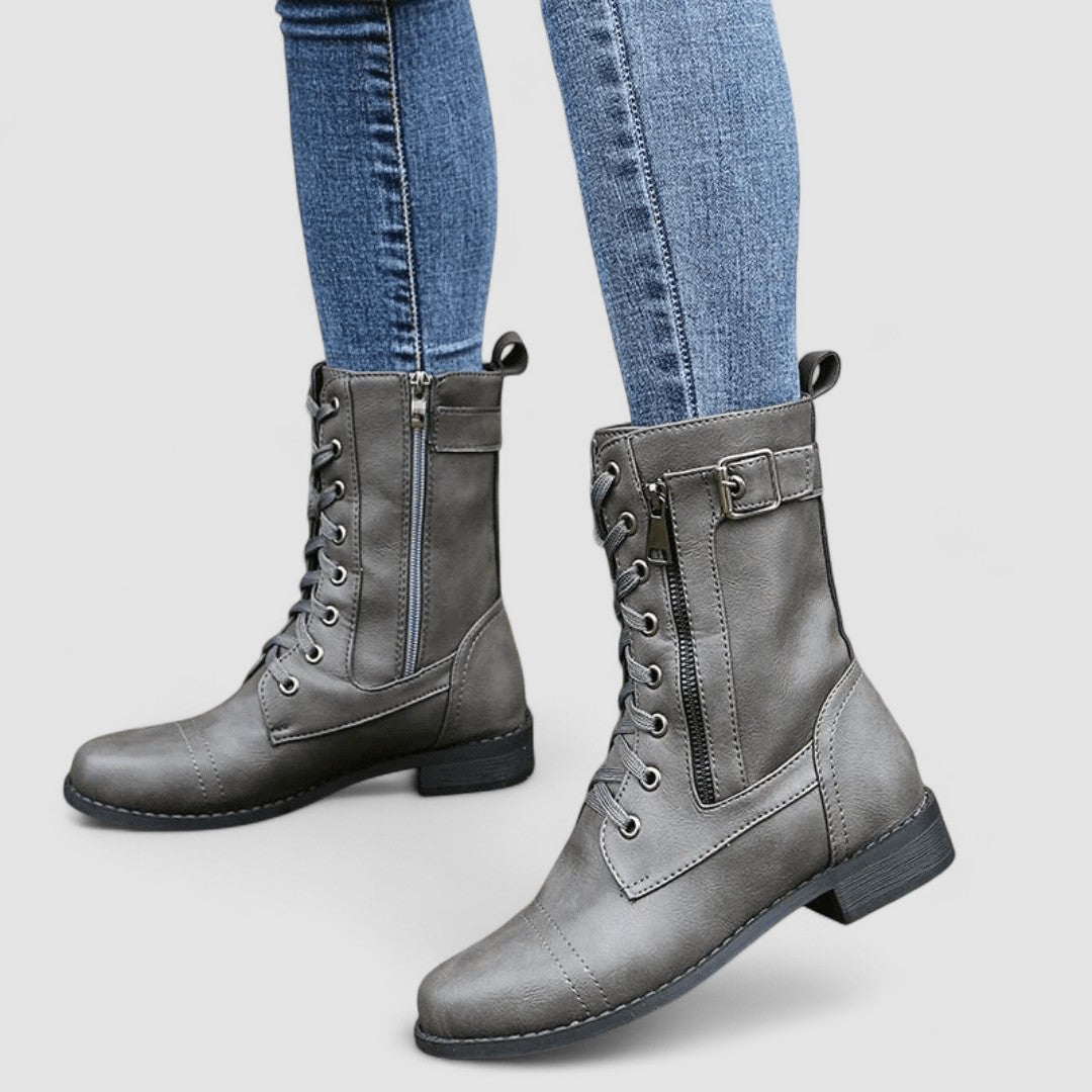 Tallulah | Buckled Mid Calf Western Boots