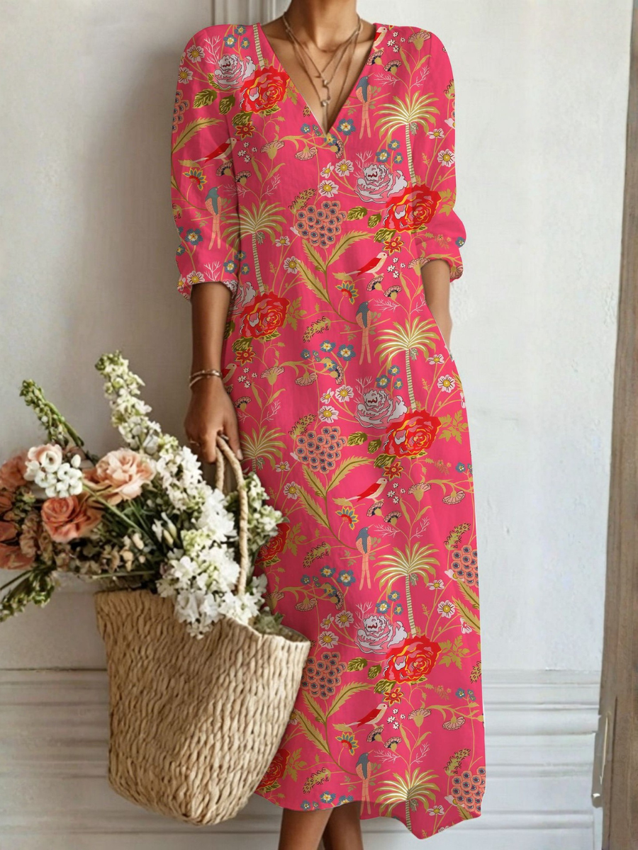 Lydia | Flowing Bohemian Maxi Dress