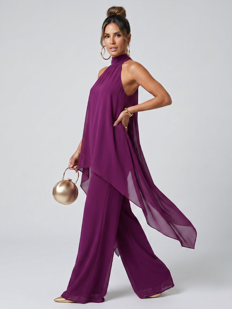 Marlena | Flowing Halterneck Two Piece Set