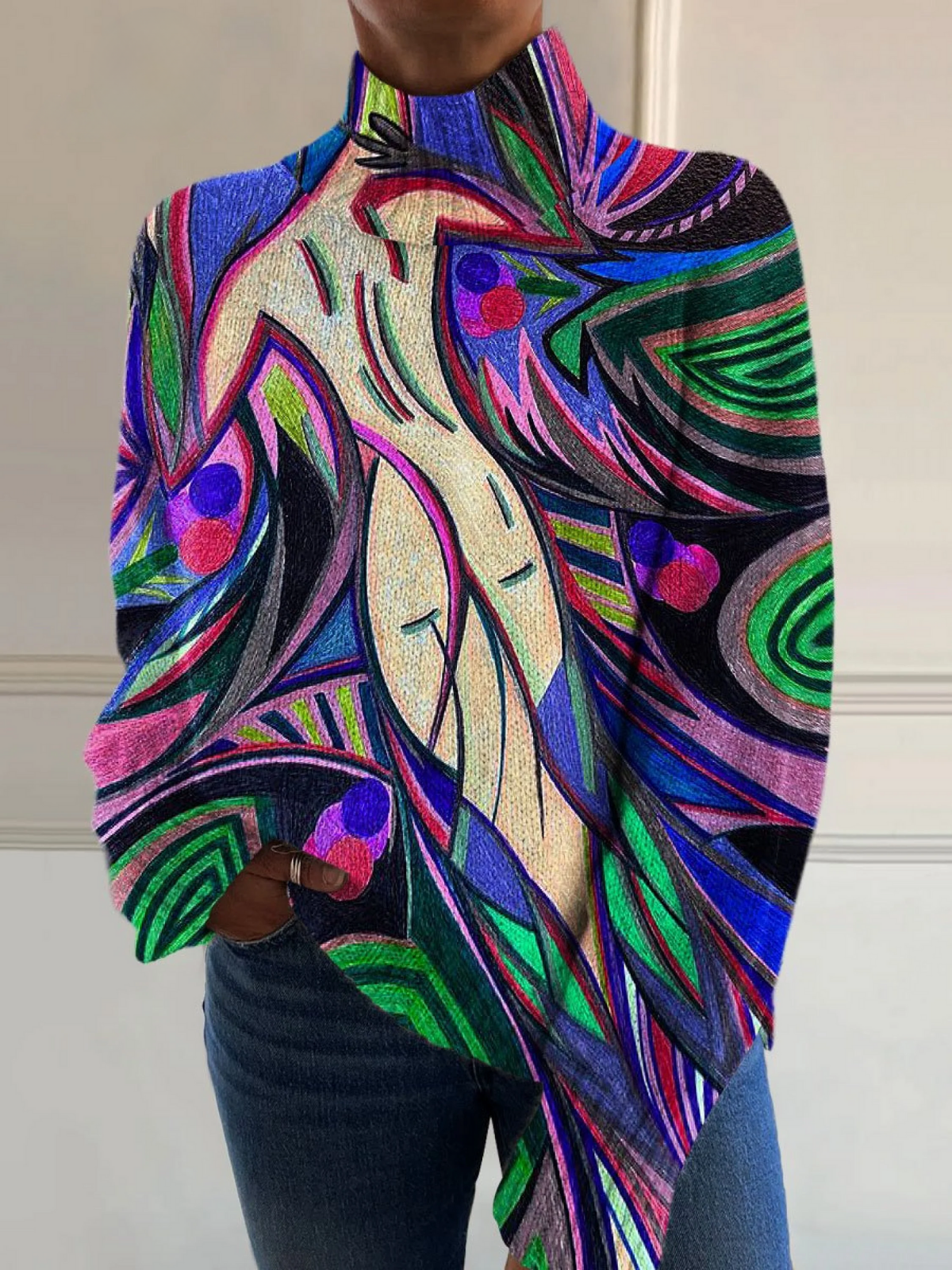 Elsa | Roll Neck Top