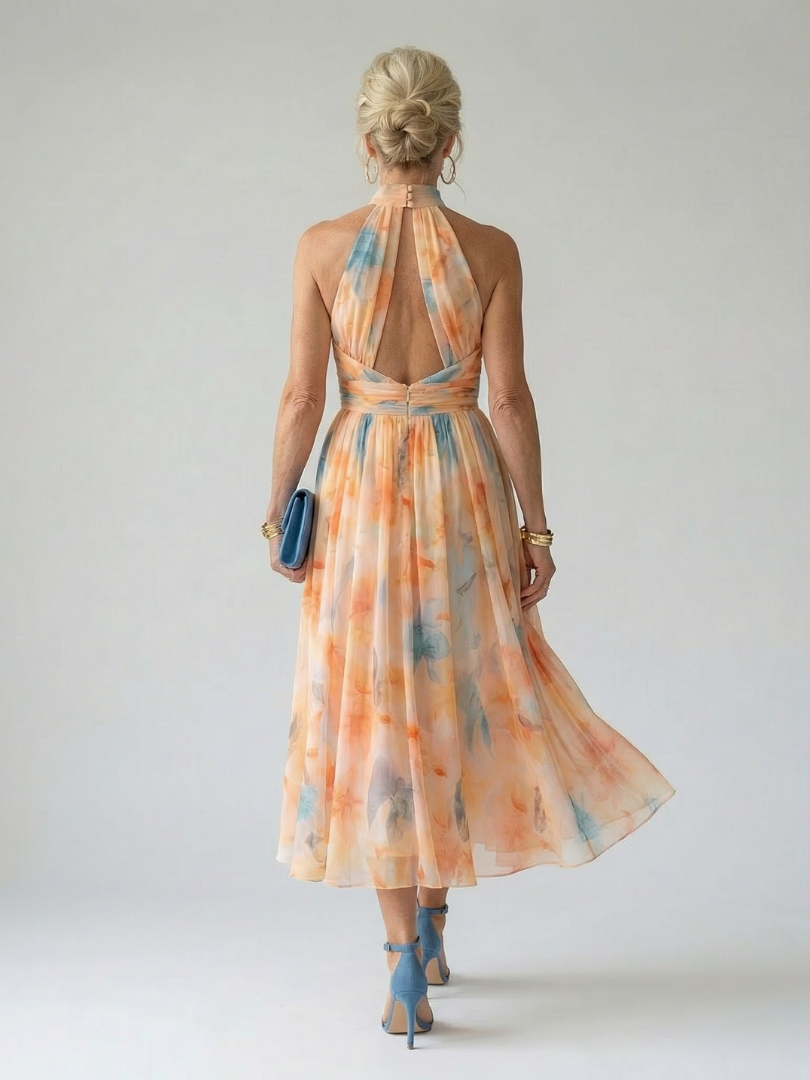 Fenella | Soft Halter Midi Dress