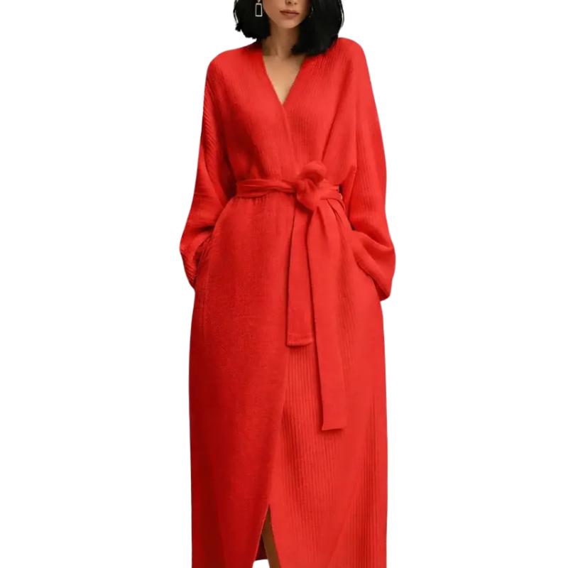 NIMFA™ – Elegant Thickened Fleece Wrap Loungewear