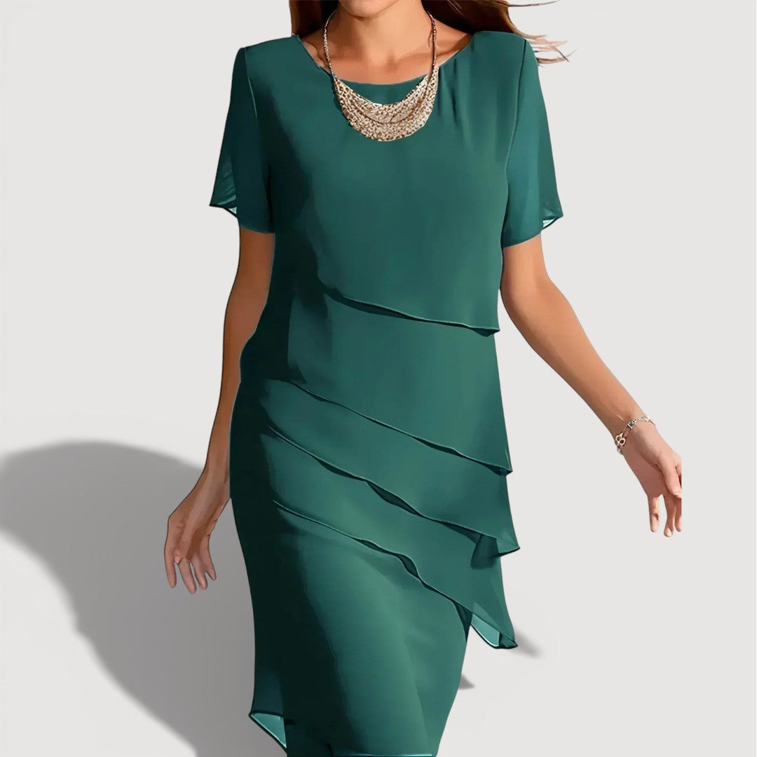 Pamela | Layered Midi Dress