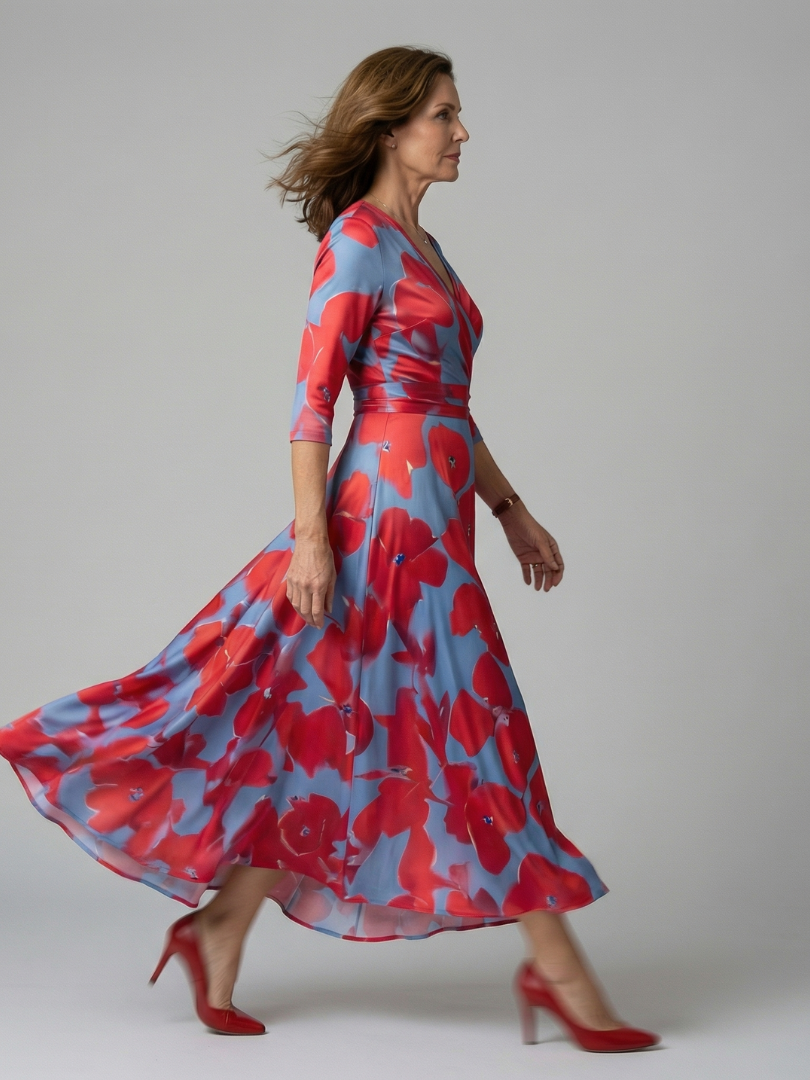 Morwenna | Floral Wrap Maxi Dress