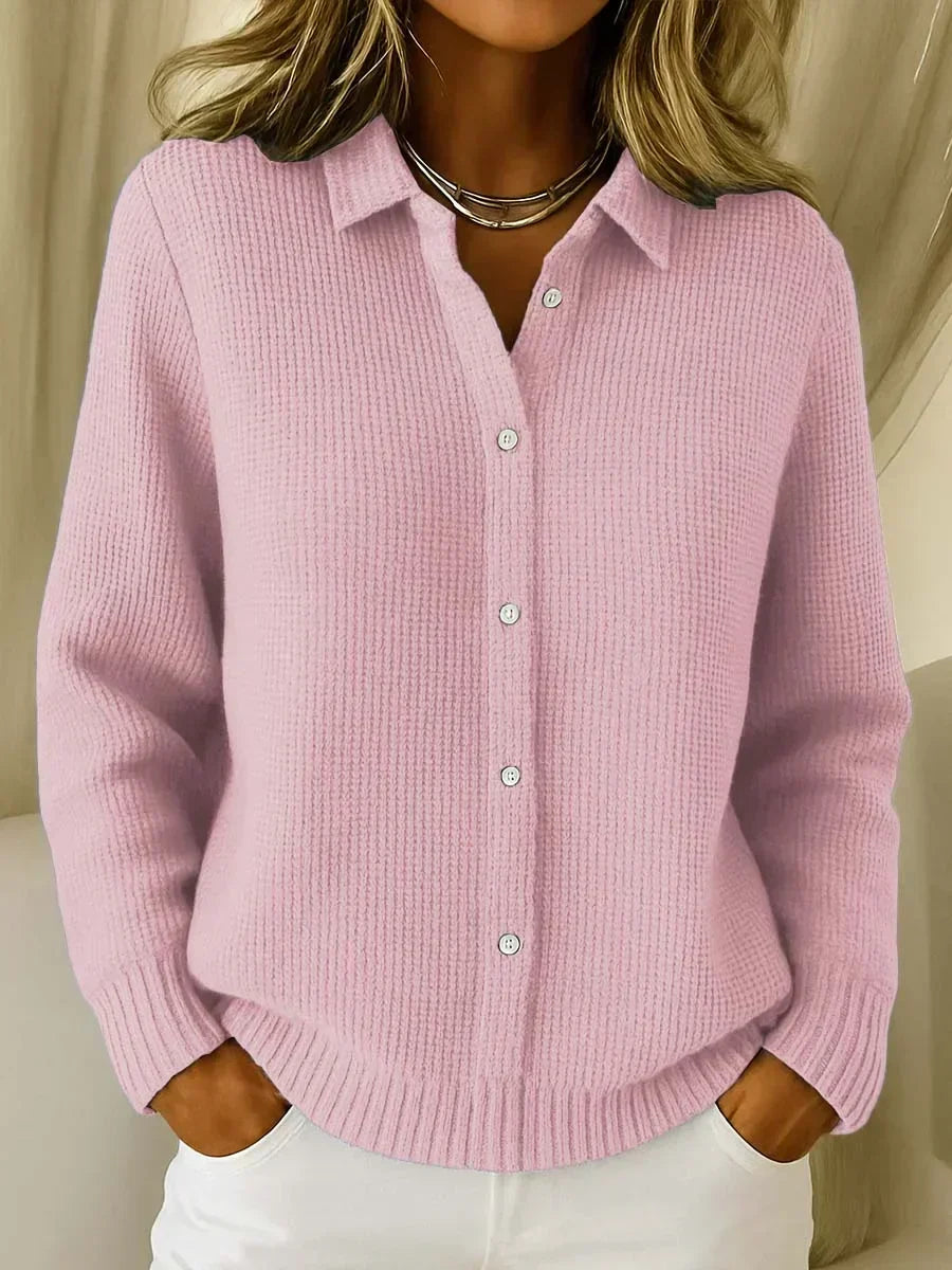 Camille | Textured Button Front Cardigan