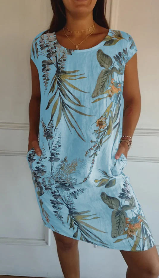 Nora | Printed Summer Dress with Pockets