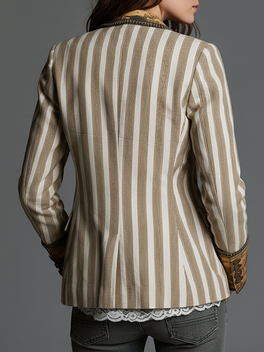 Constance | Boho Stripe Blazer