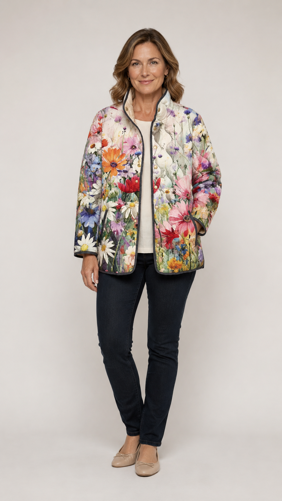 Carter™ | Vintage Charming Floral Quilted Jacket