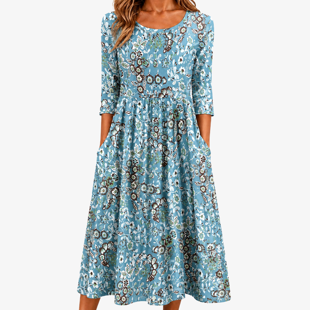 Etta | Floral Pocket Maxi Dress