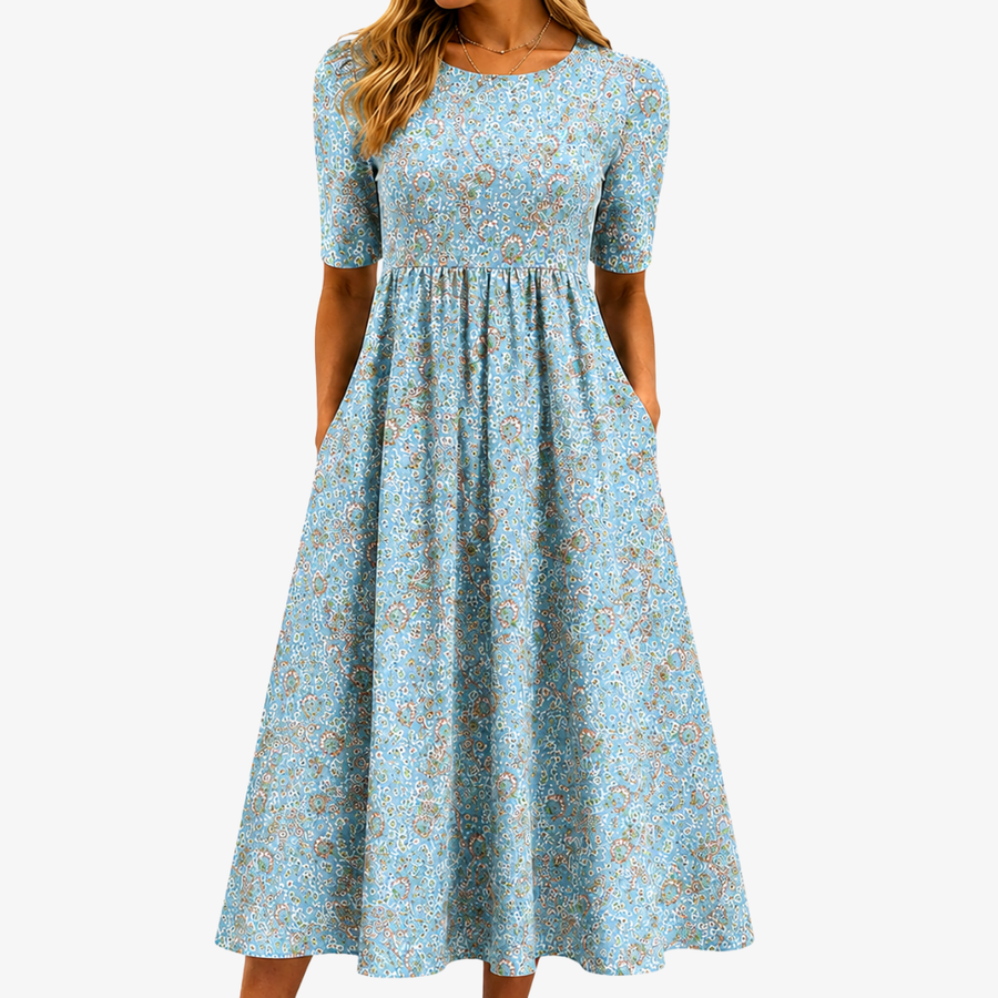 Coralie | Floral Pocket Maxi Dress