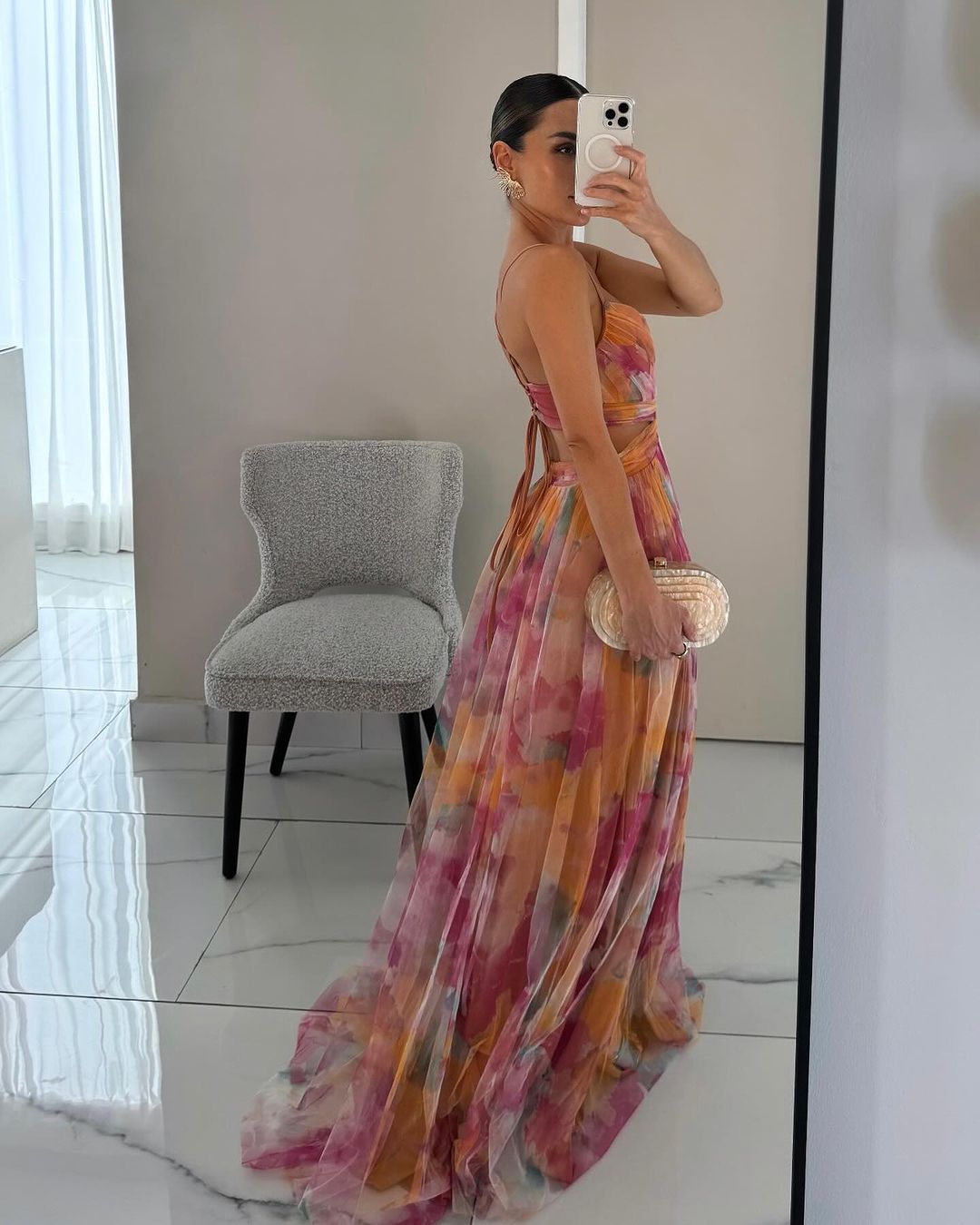 Sabine | Flowing Floral Maxi Dress