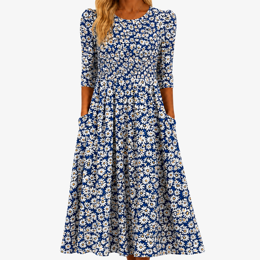 Elowen | Floral Pocket Maxi Dress
