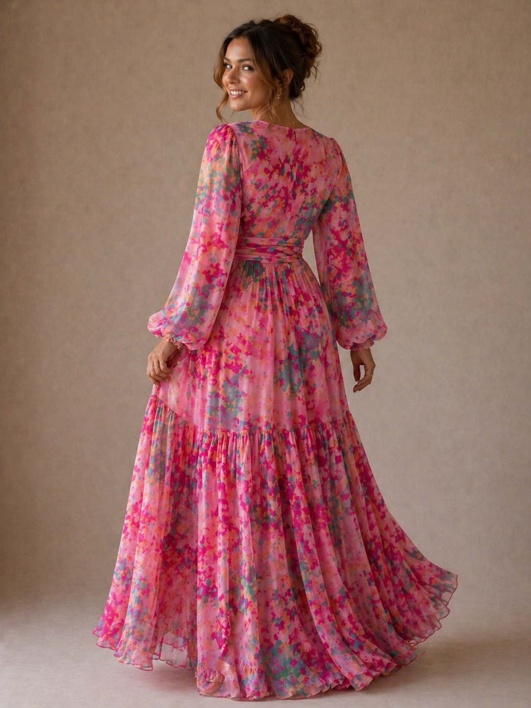 Jacinta | Wrap Dress with Floral Print