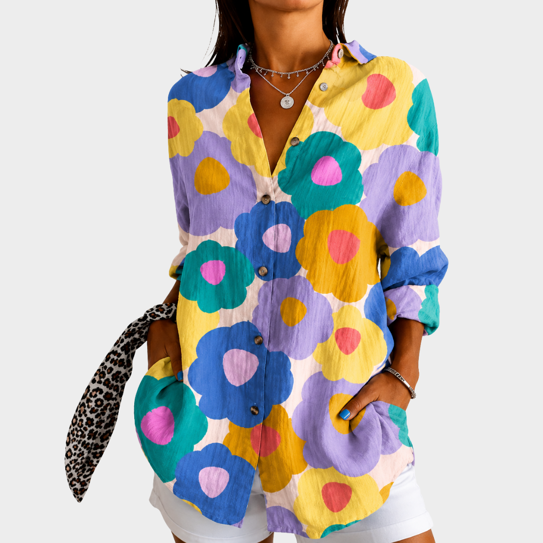 Celestine | Pastel Bloom Garden Blouse