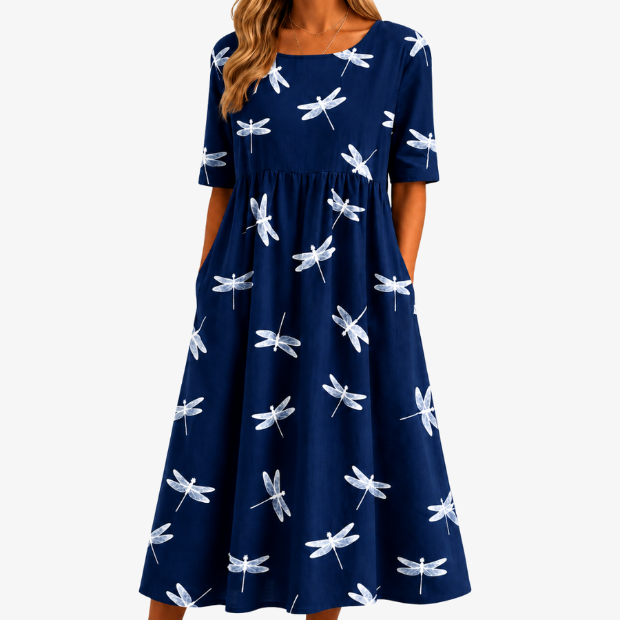 Fenella | Floral Pocket Midi Dress