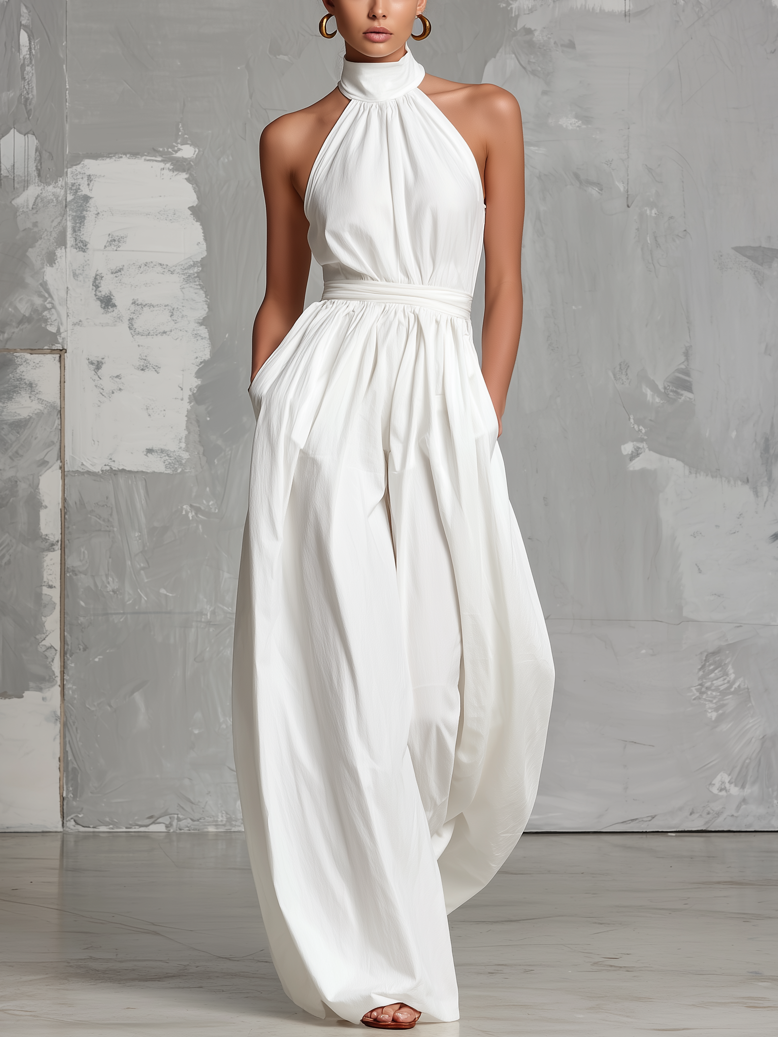 Adele | Elegant Halter Neck Jumpsuit