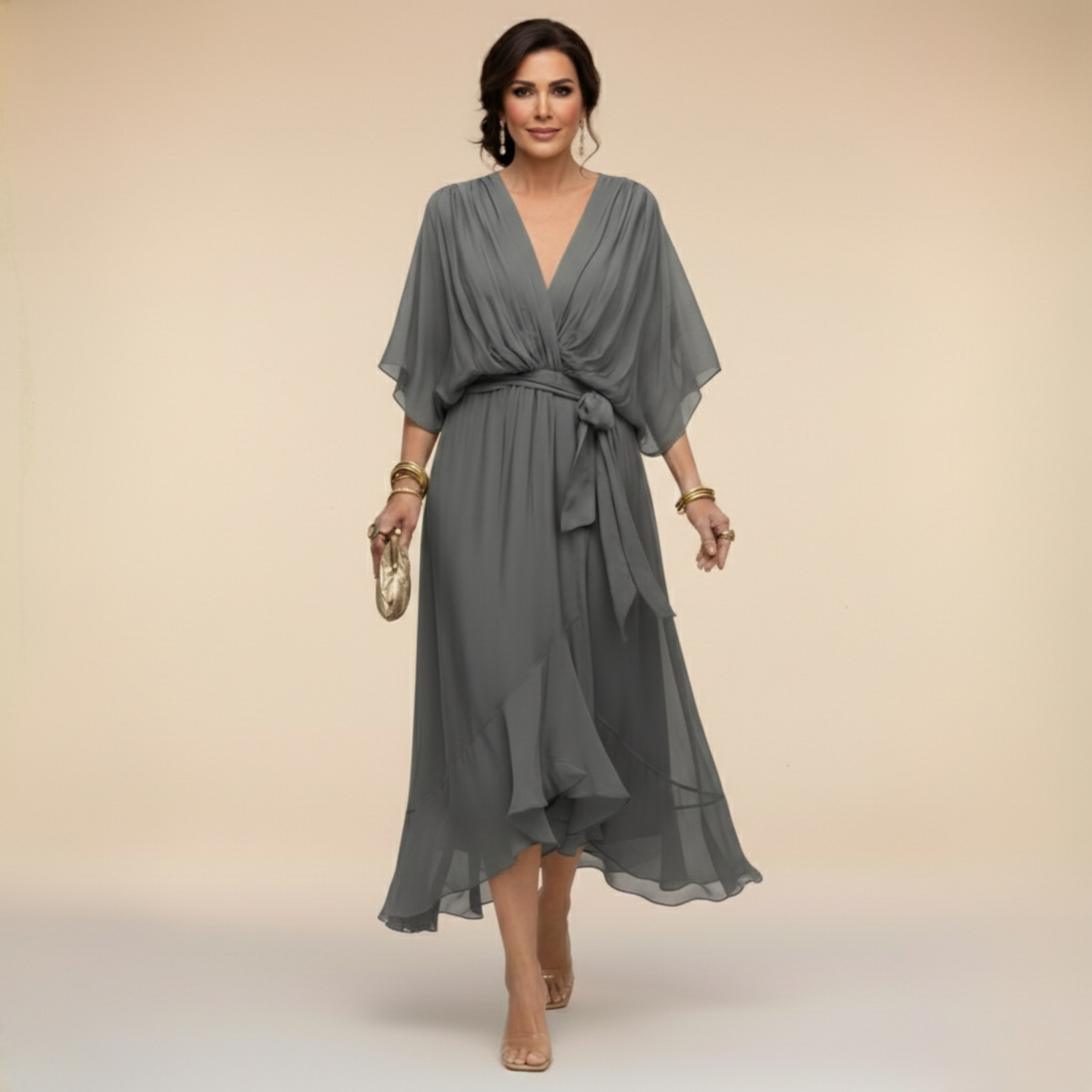 Mona | V Neck Dress