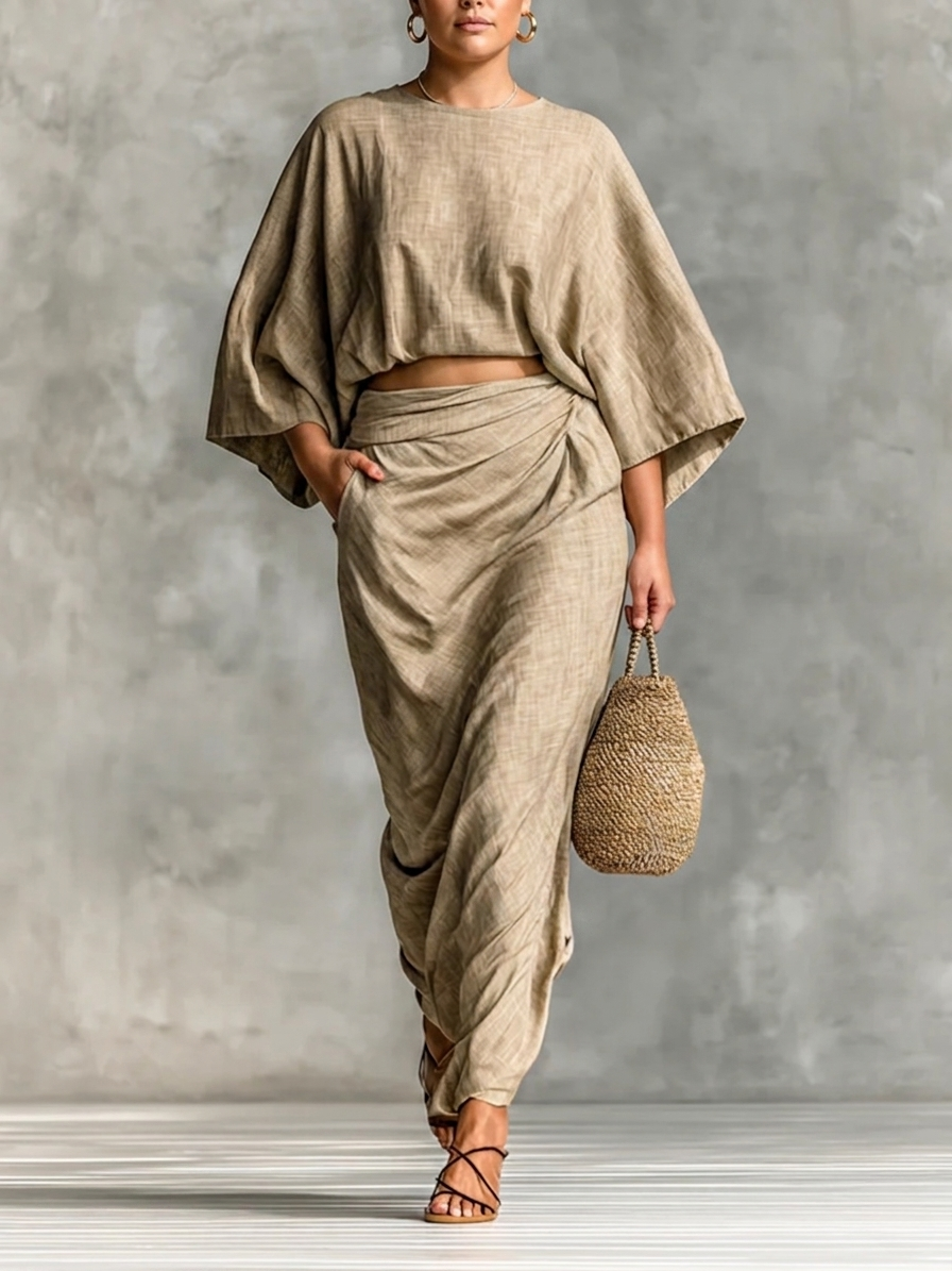 Dorothy | Relaxed Two Piece Linen Skirt Set