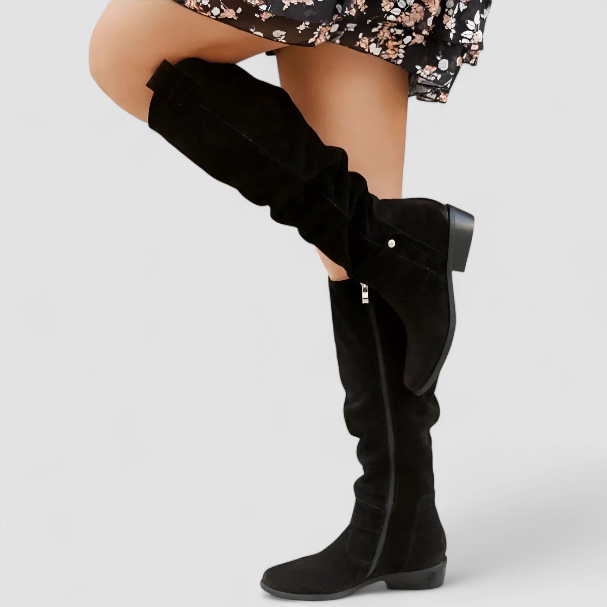 Adeliza | Slouch Knee High Riding Boots