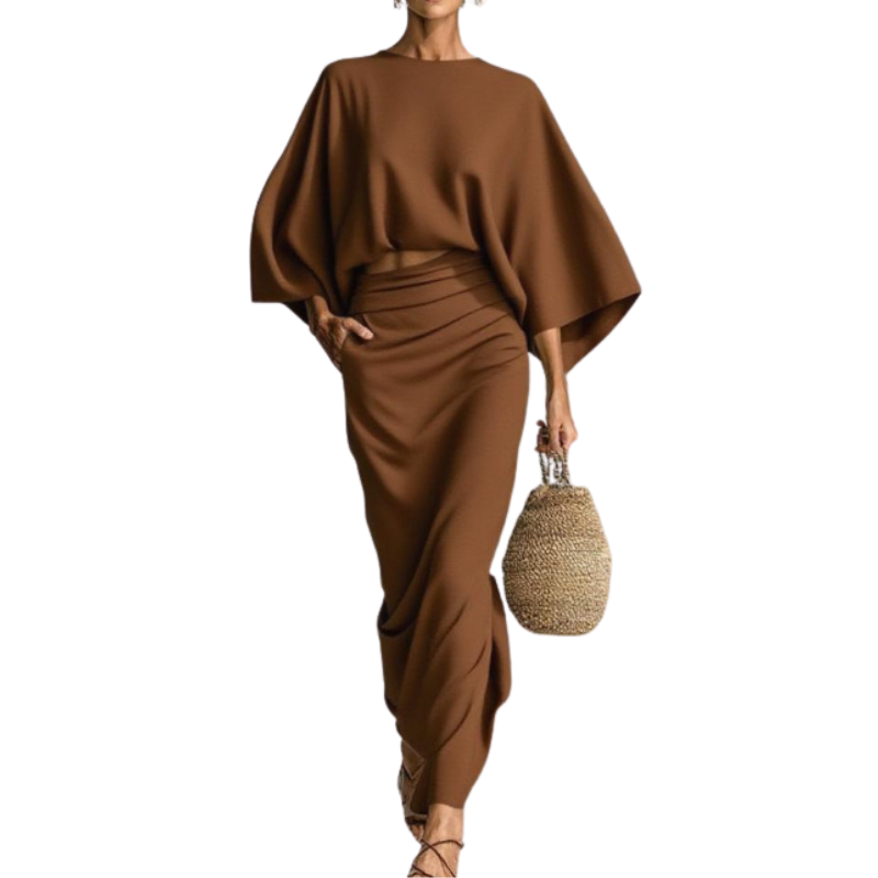 WANDA™ – Stylish Loose-Fit Two-Piece Skirt Set
