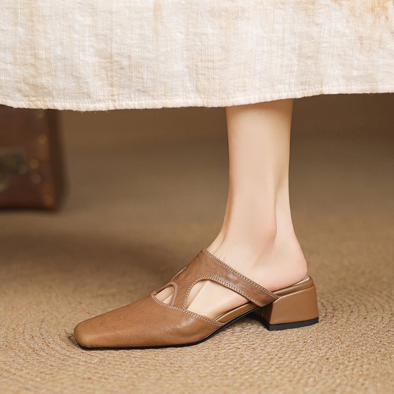 Dessa | Leather Mules