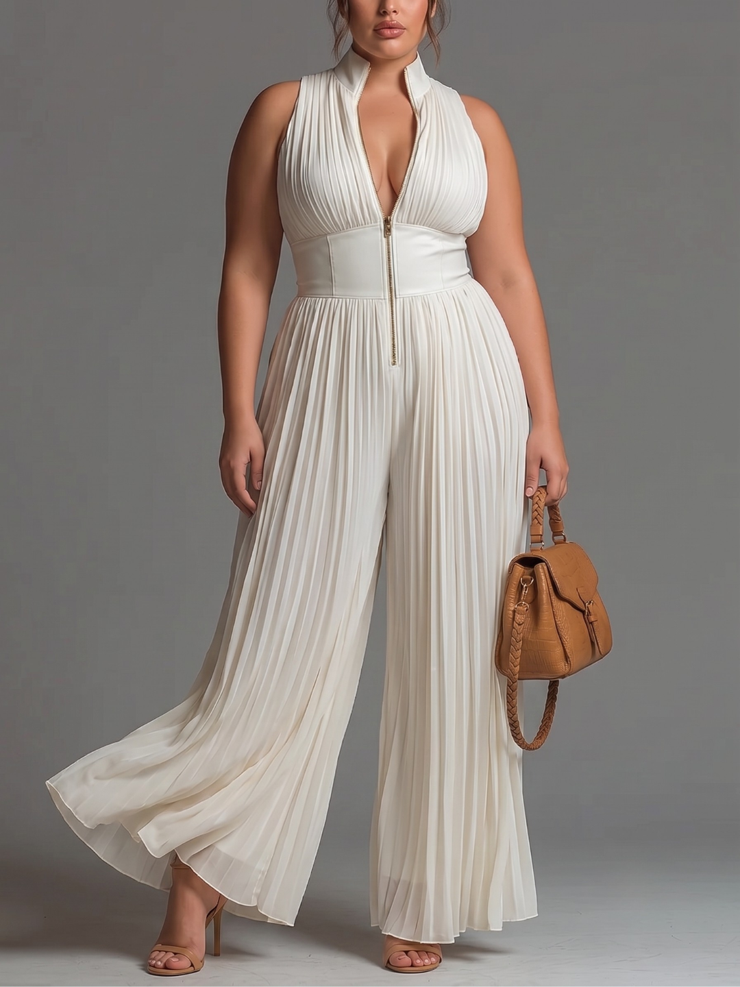 Laura | Elegant Pleated Jumpsuit