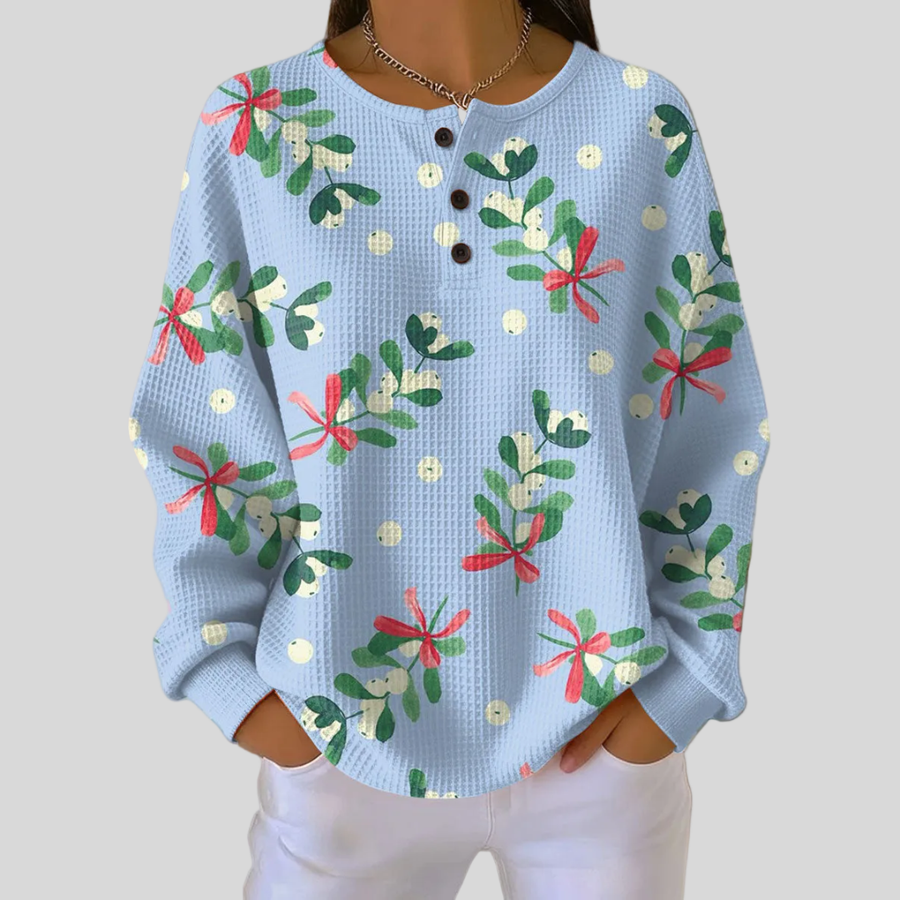Edalynn | Christmas Motif Sweatshirt