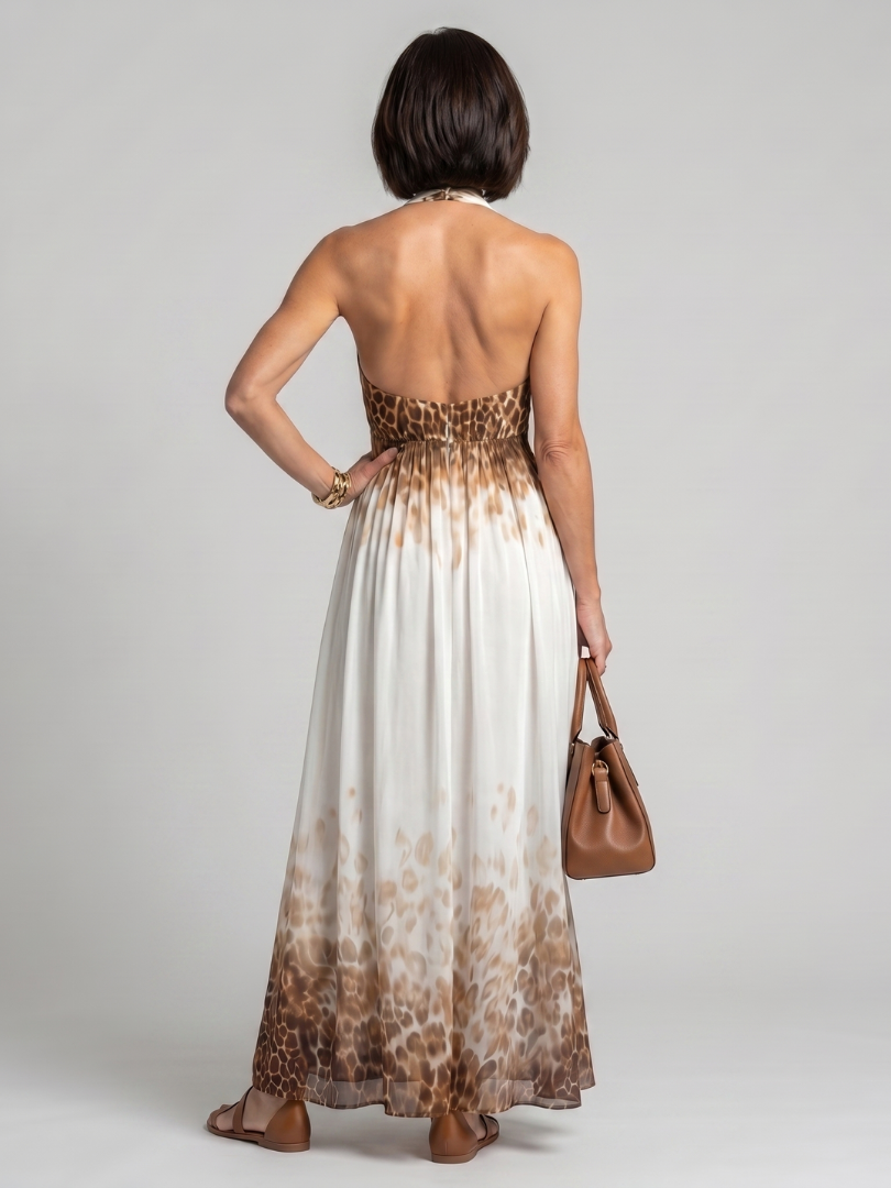 Sophie | Flowing Halter Maxi Dress