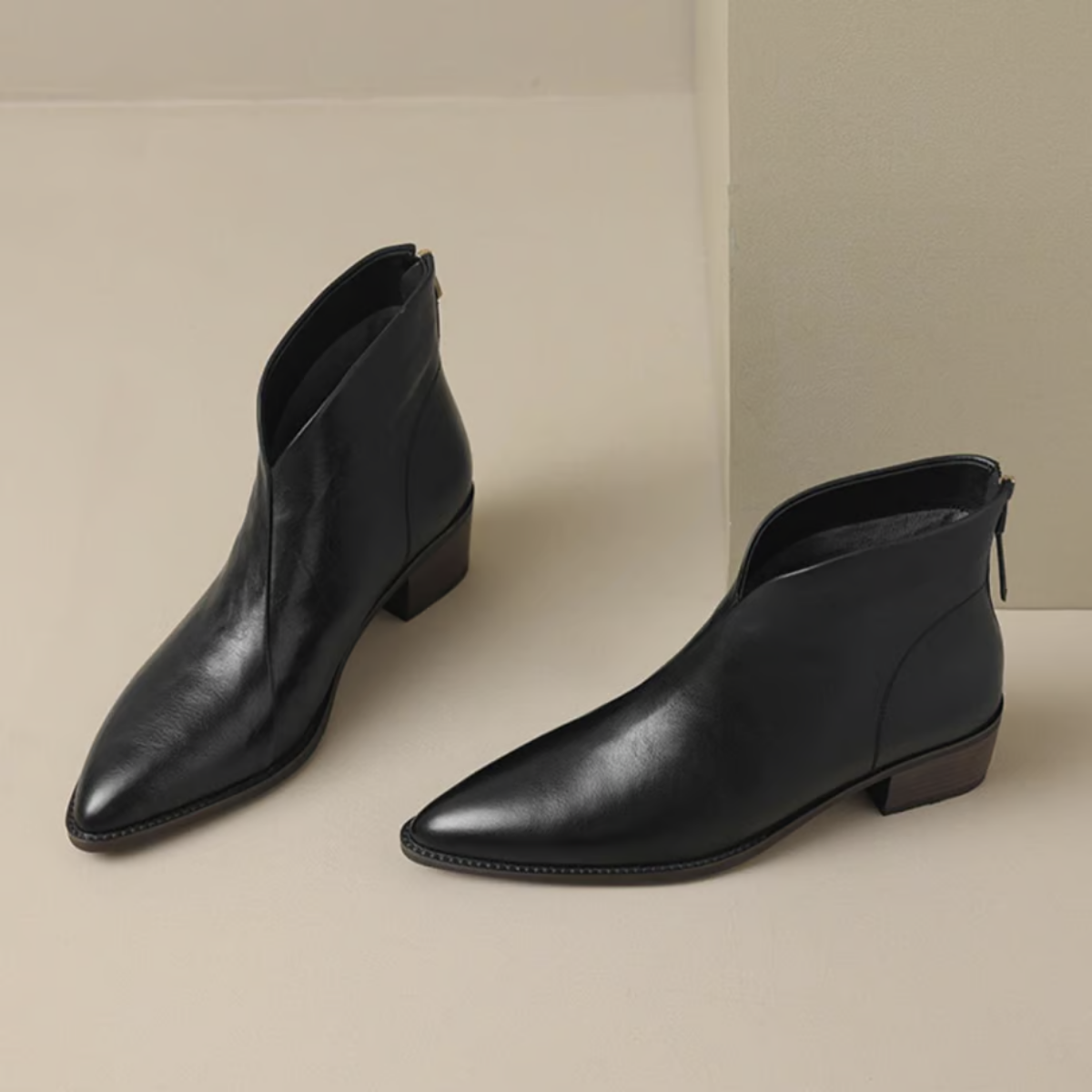 Beryl | Leather Ankle Boots