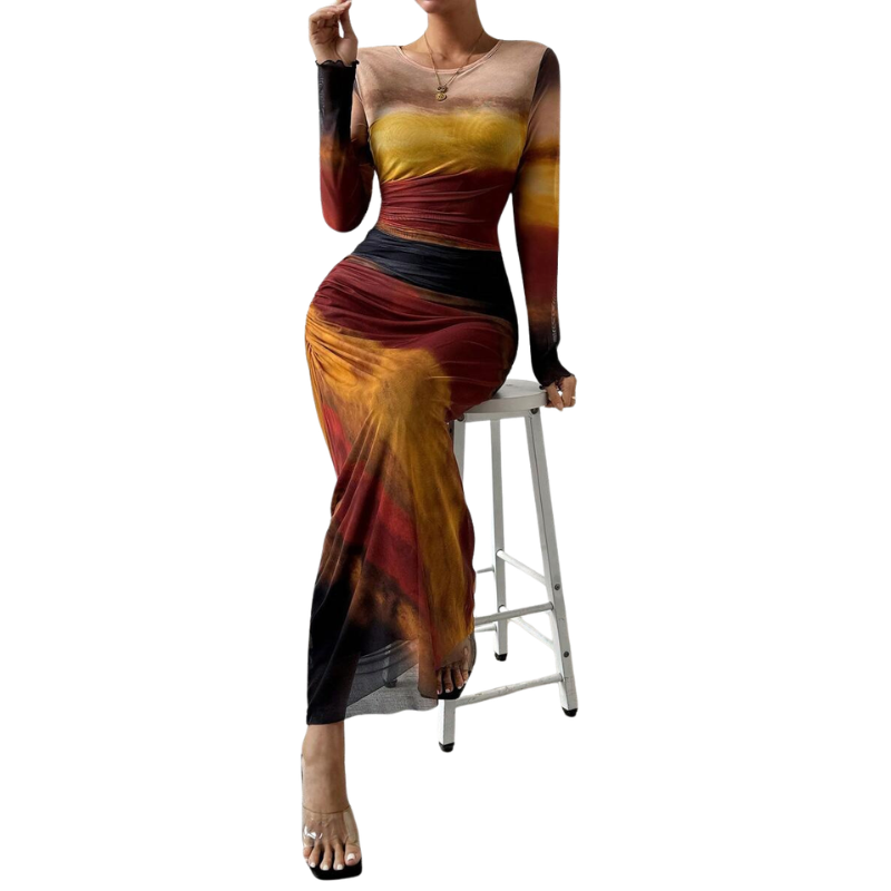 Chastity™ – Stylish Leopard Ruched Bodycon Dress