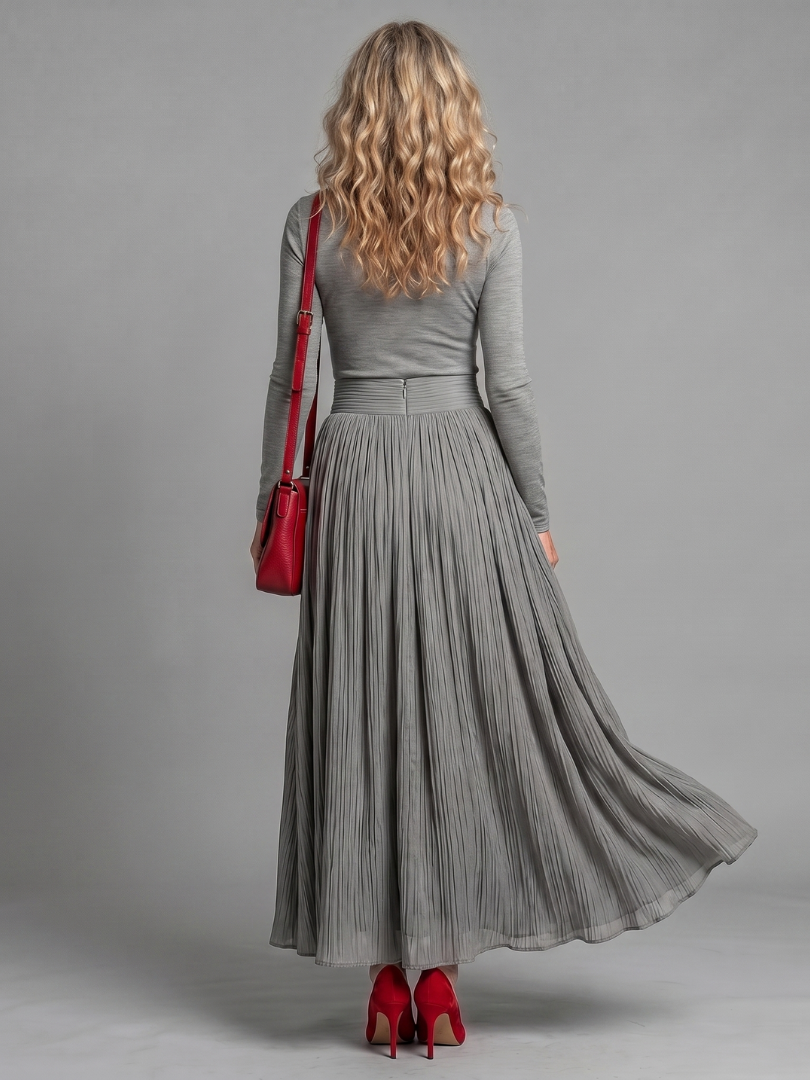 Diane | Long Sleeve Turtleneck Midi Dress