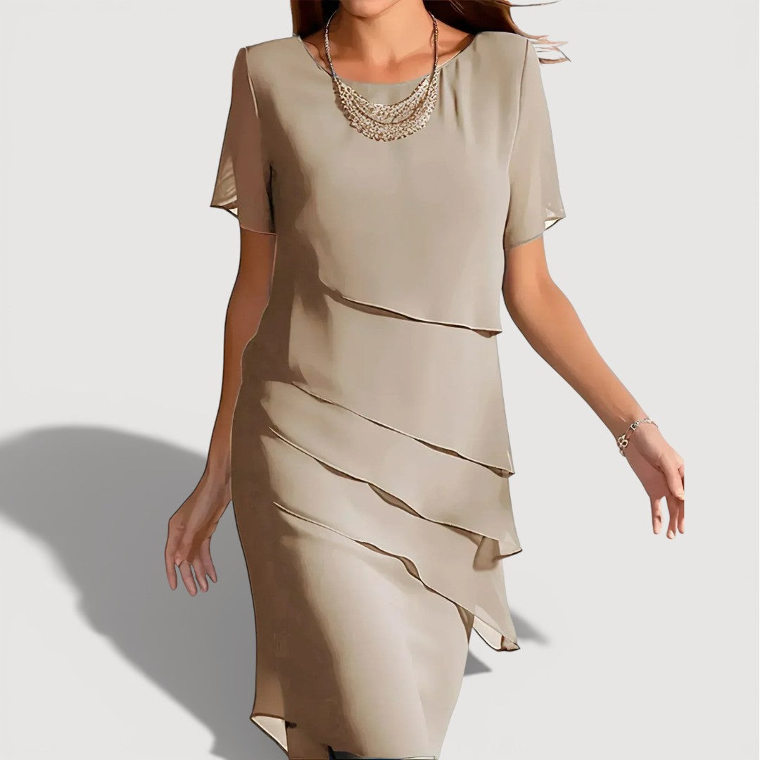Pamela | Layered Midi Dress