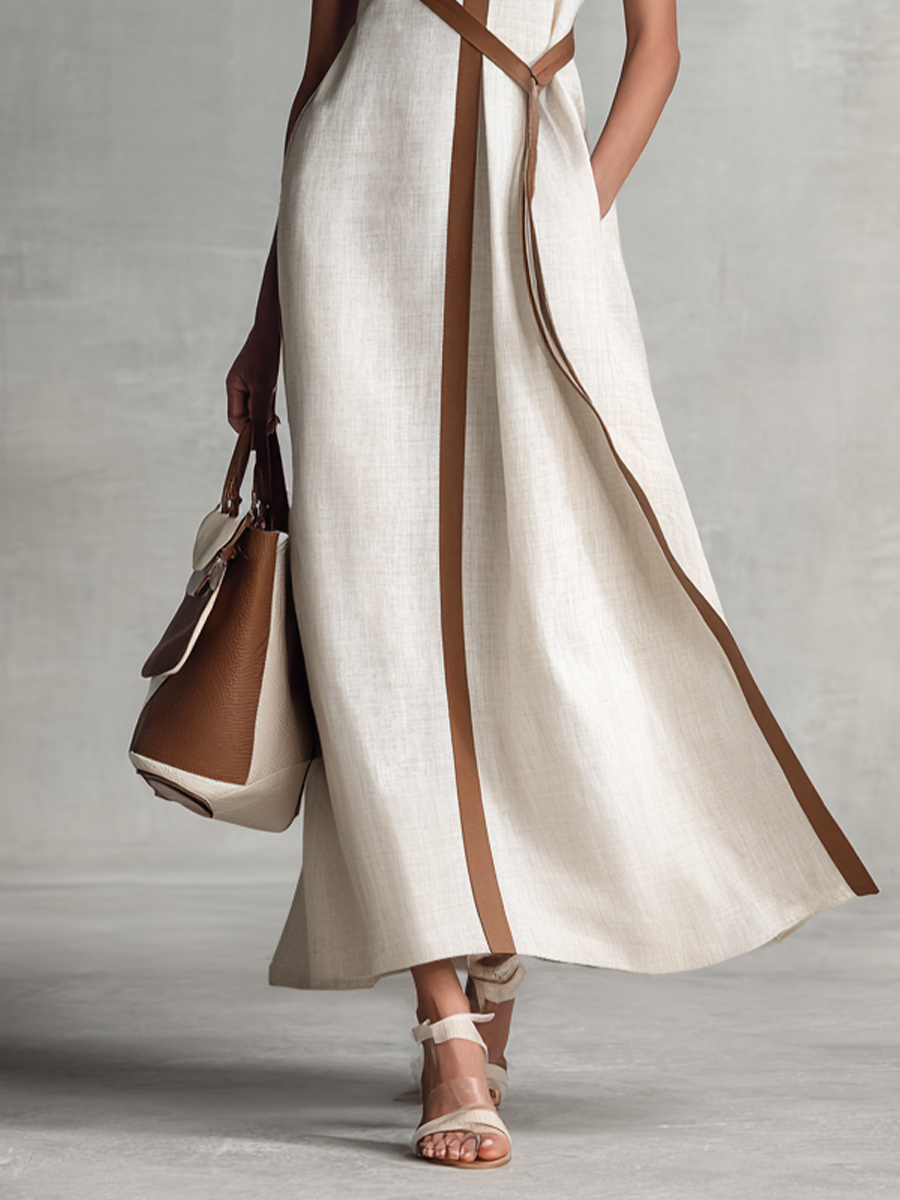 Suzanne | Elegant V Neck Summer Maxi Dress