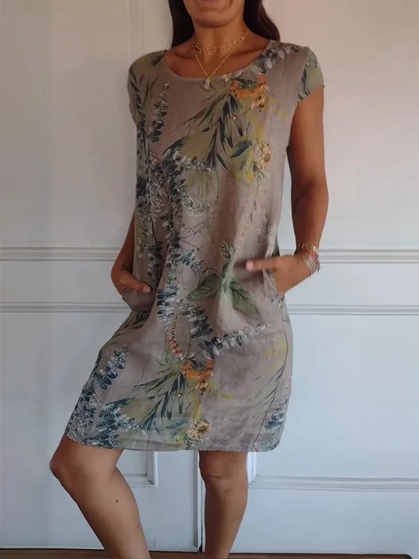 Nora | Printed Summer Dress with Pockets
