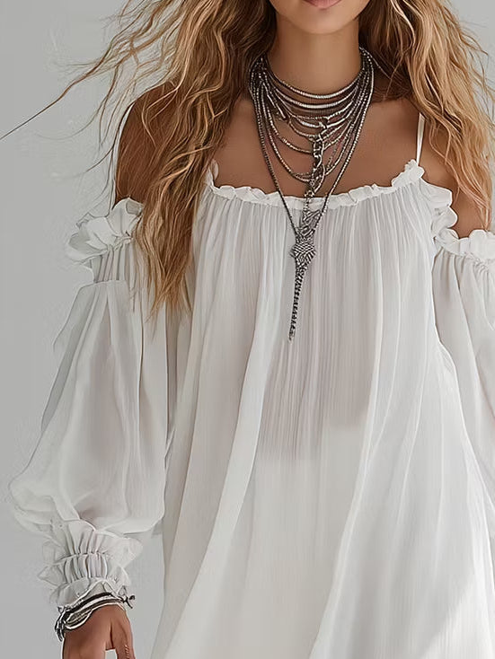 Mélusine | Off Shoulder Mini Dress