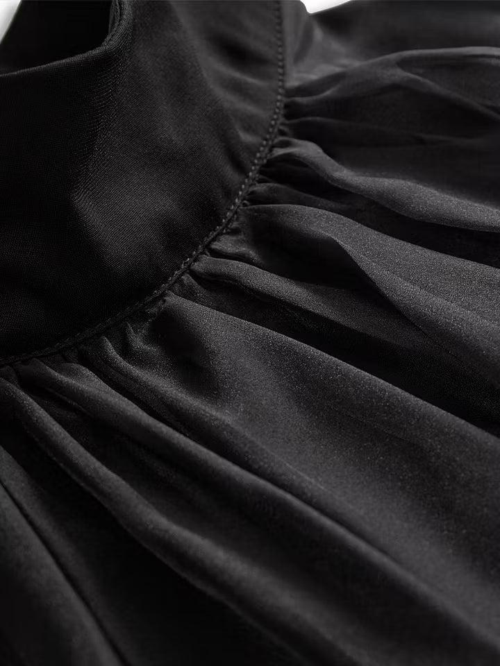 Solene | Refined High Neck Blouse