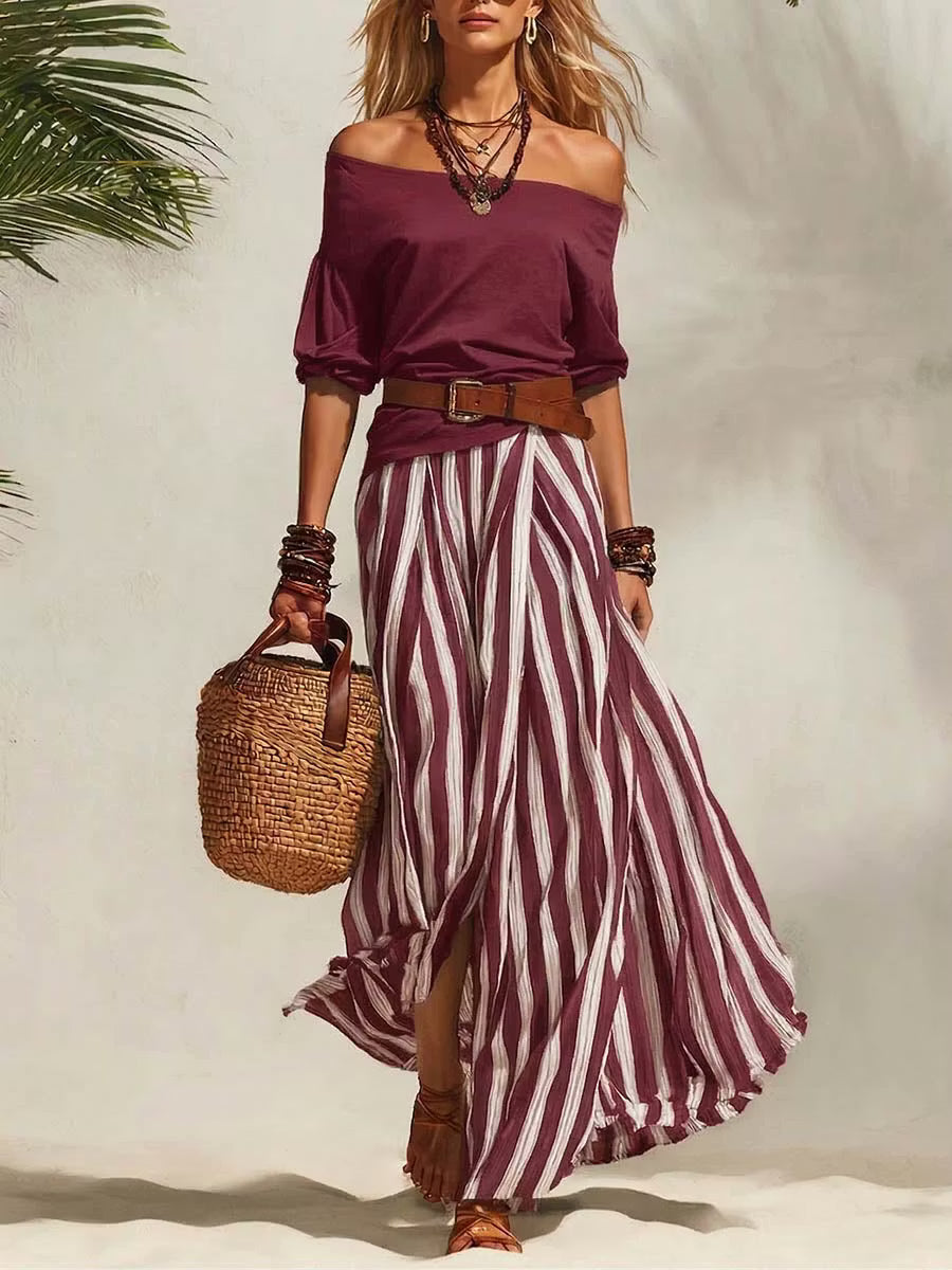 Cleo | Off Shoulder Two Piece Set