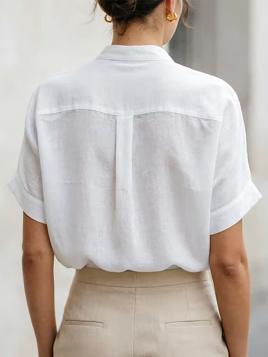 Selina | Refined Stand Collar Blouse