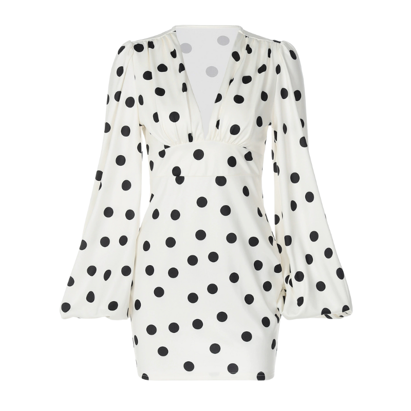 MARGO™ – Chic Long Sleeve V Neck Bodycon Mini Dress