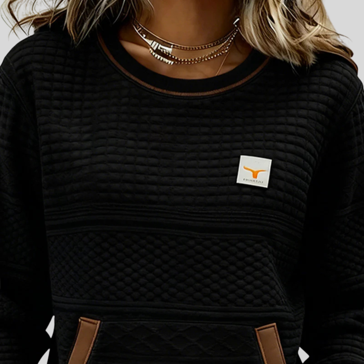 Noelle | Crew Neck Colourblock Sweatshirt