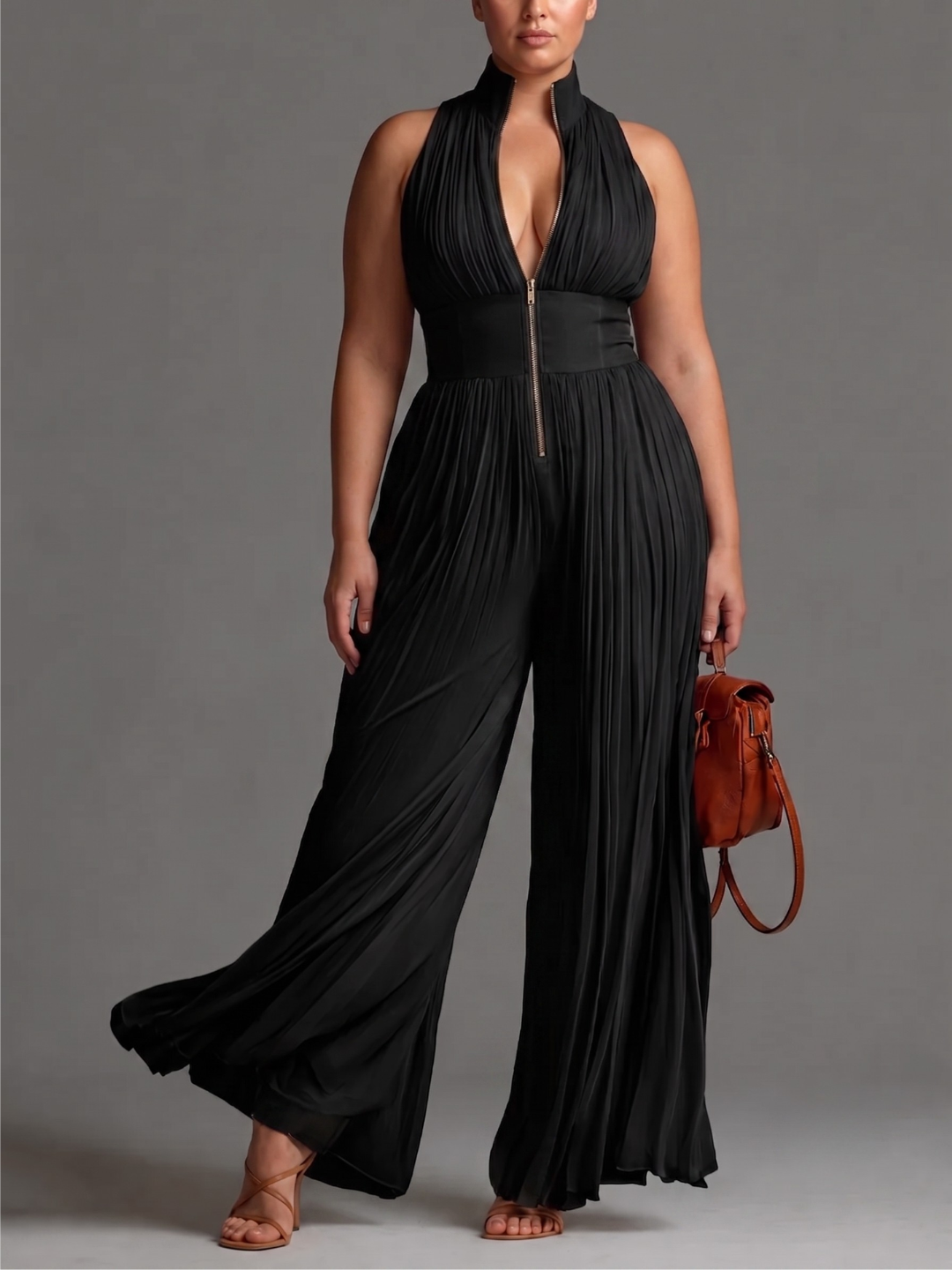 Laura | Elegant Pleated Jumpsuit