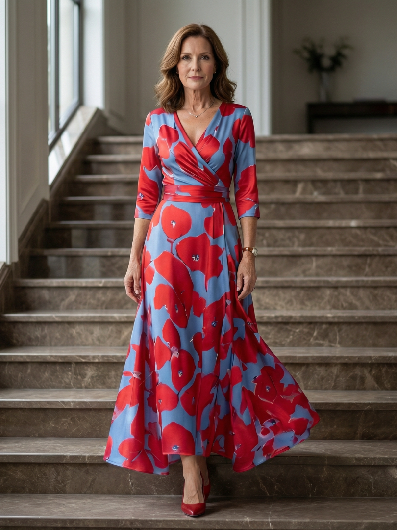 Morwenna | Floral Wrap Maxi Dress
