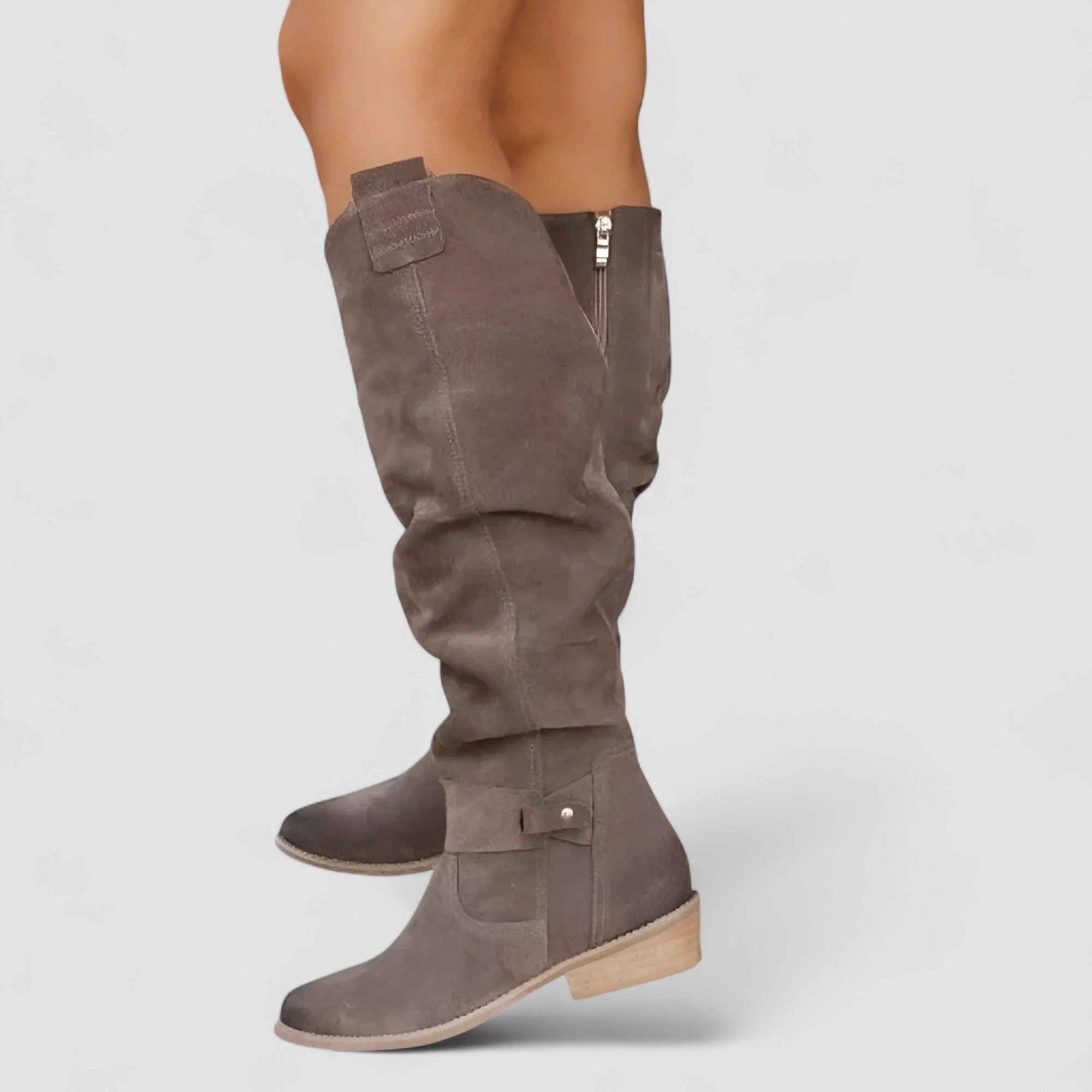 Adeliza | Slouch Knee High Riding Boots