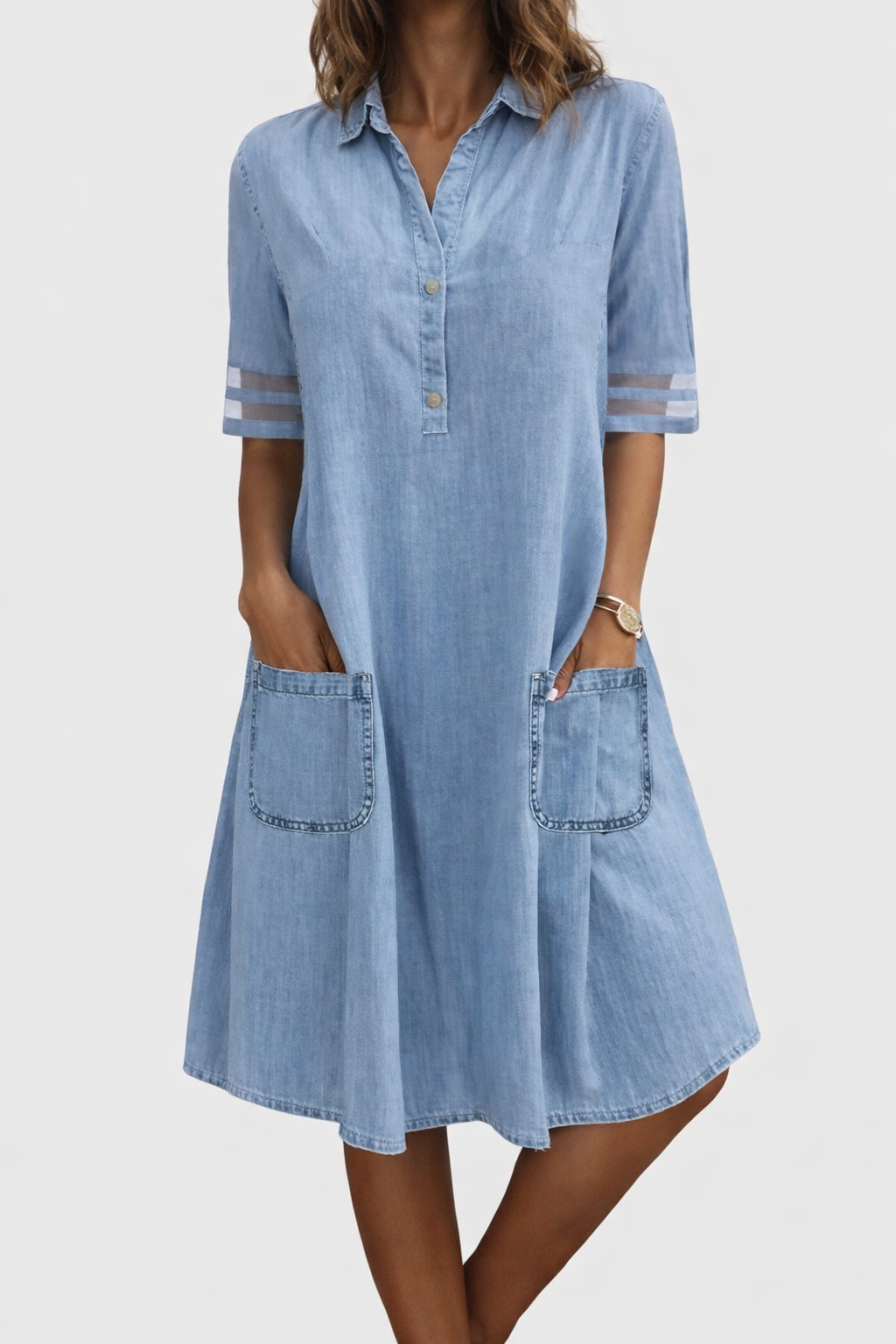 Miriam | Comfortable Flattering Denim Dress