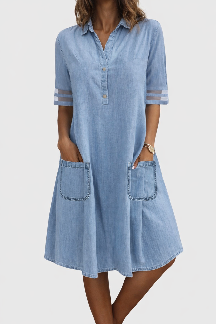 Miriam | Comfortable Flattering Denim Dress