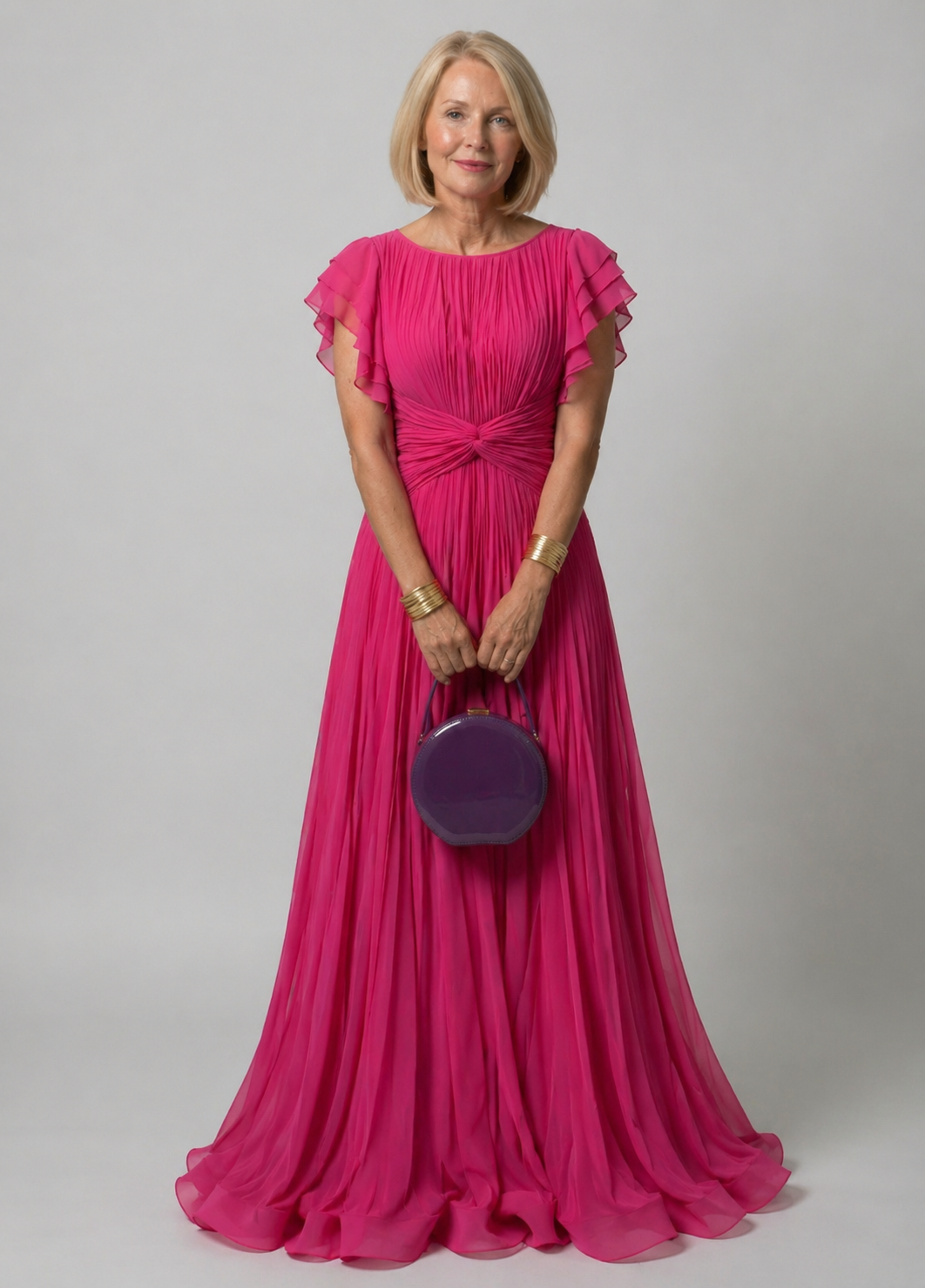 Ginevra | Pleated Evening Dress