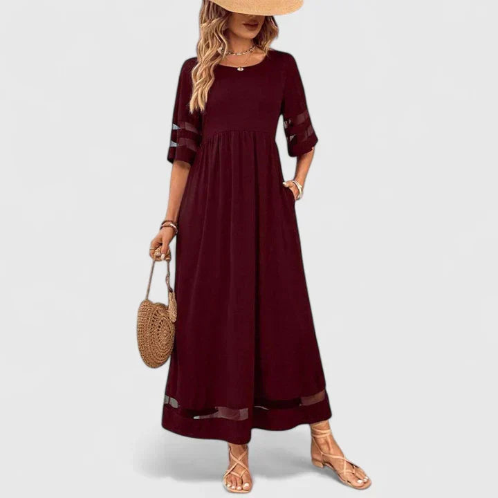 Rosemary | Elegant Flowing Midi Dress