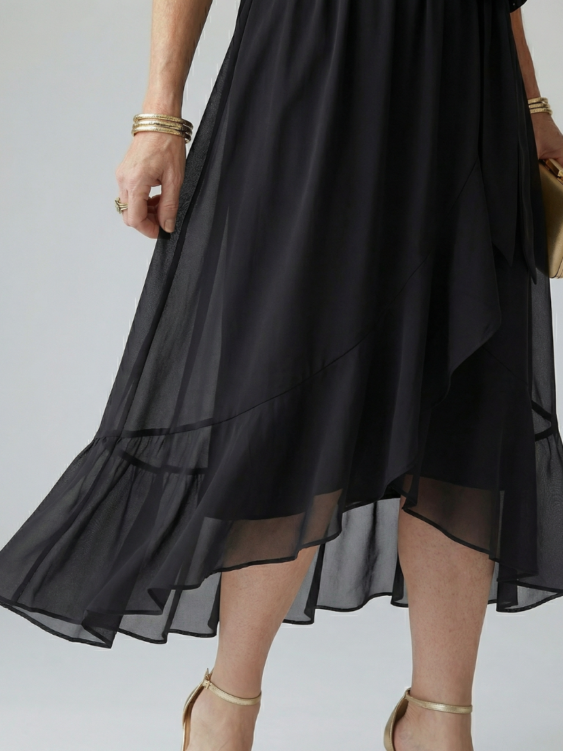 Mireille | Softly Draped Midi Dress