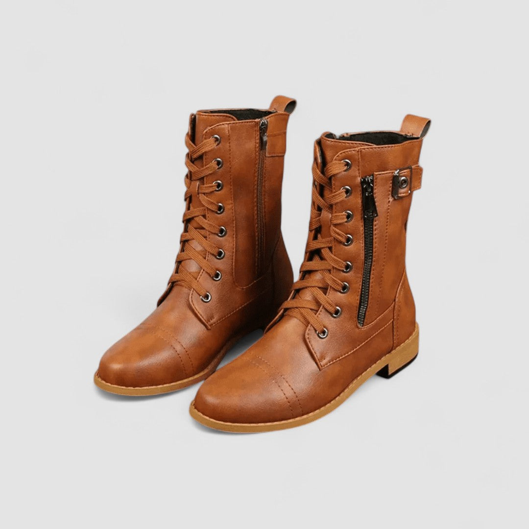 Tallulah | Buckled Mid Calf Western Boots